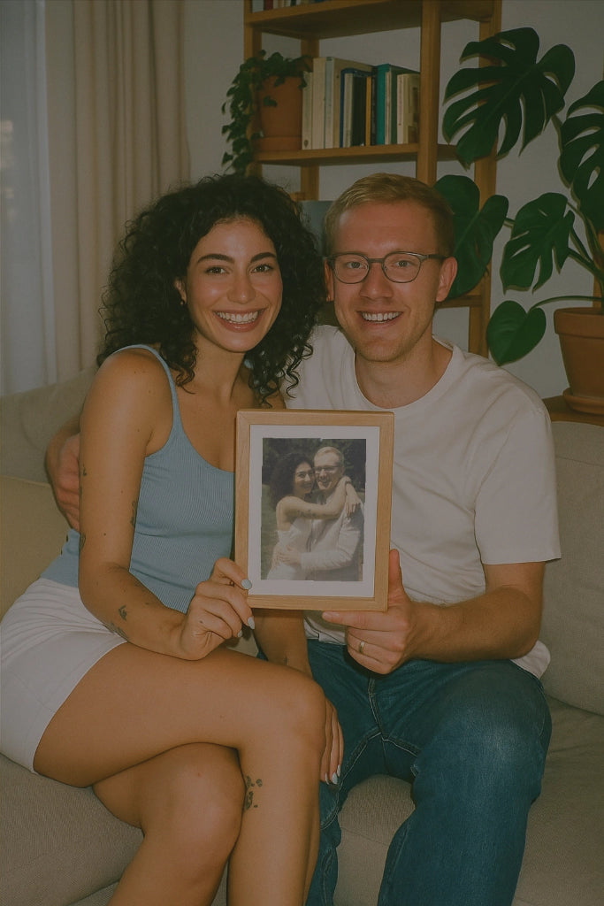 Memary Leinwandbilder Paar in Wohnzimmer