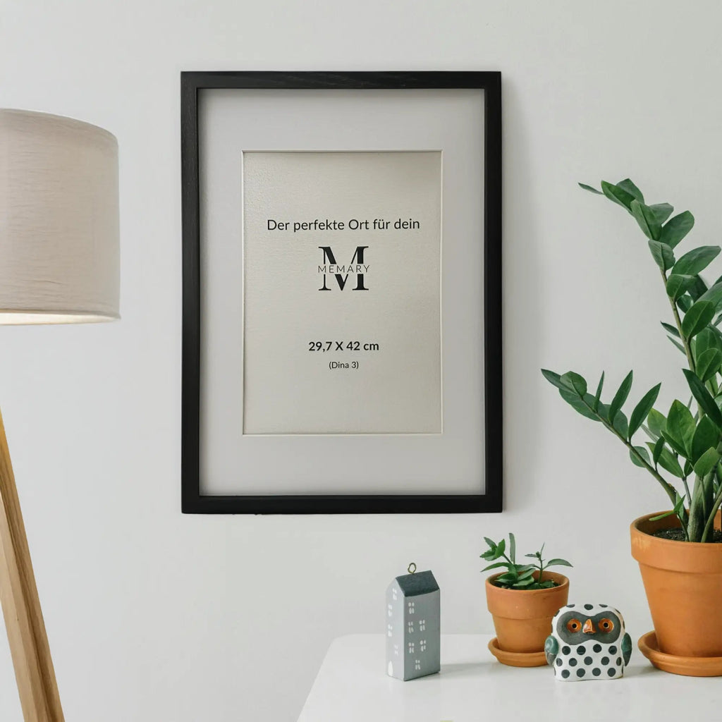 Bilderrahmen Holz Schwarz - Memary