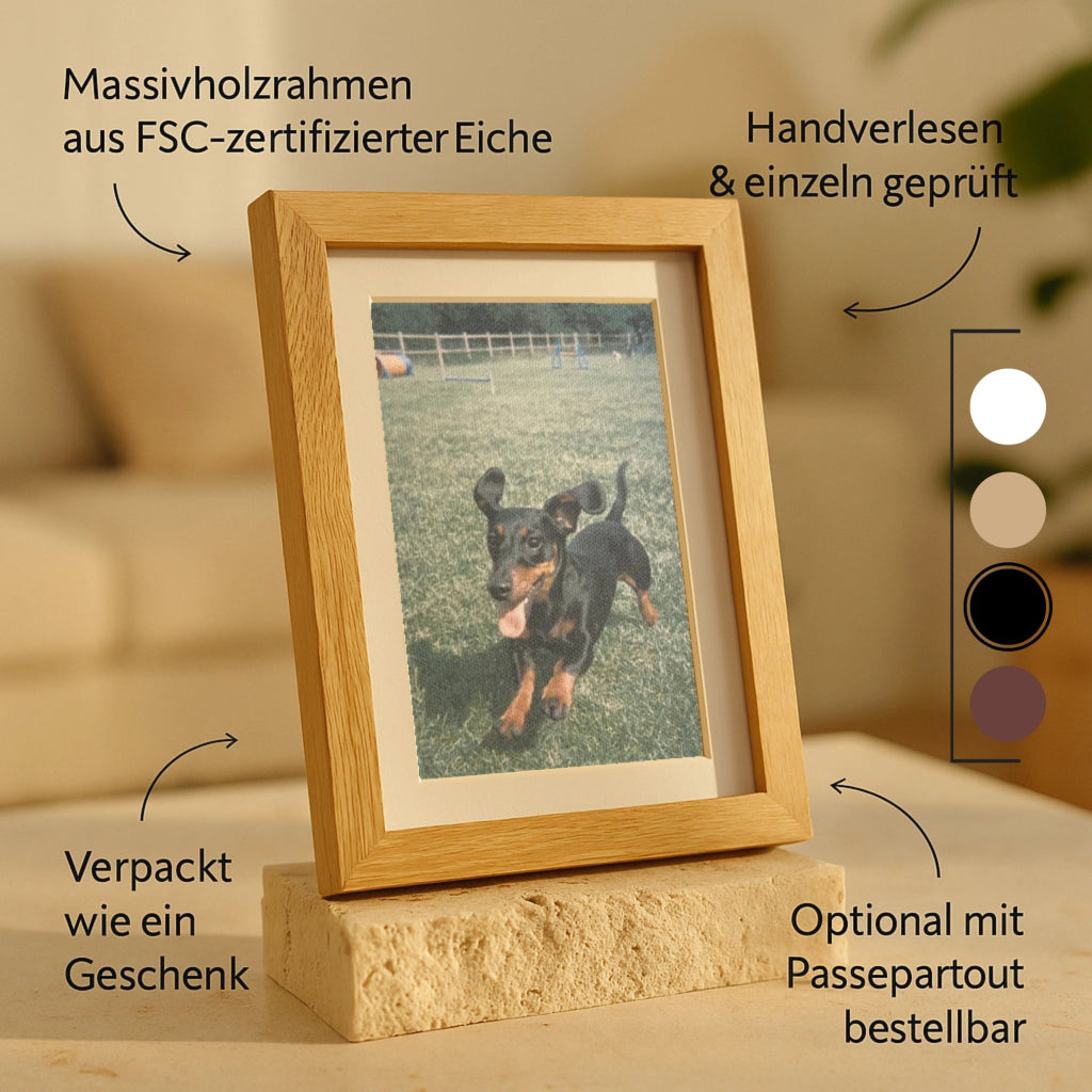 Bilderrahmen Holz Schwarz - Memary